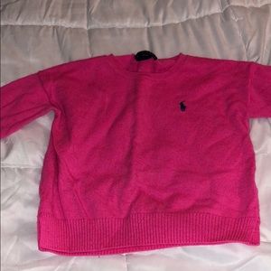 4T used POLO SWEATER run by the collar pics show